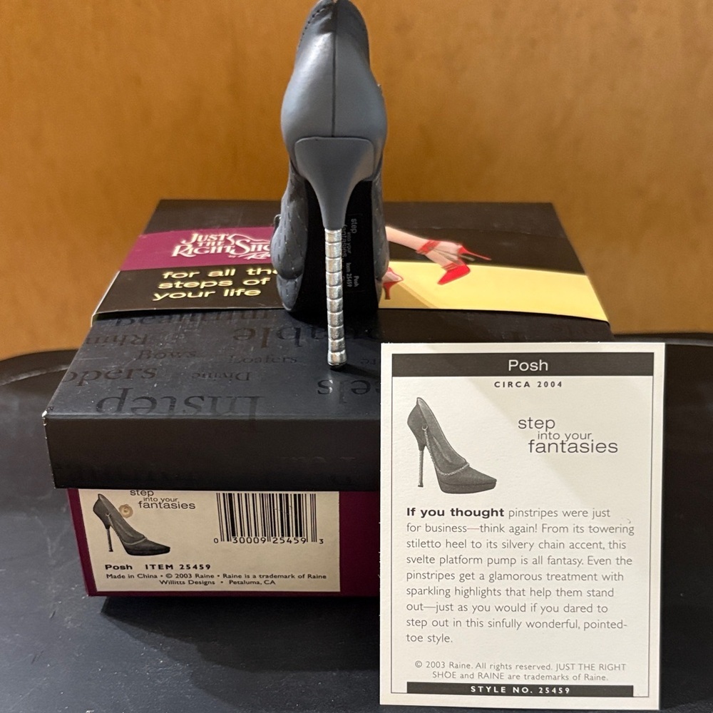 Just The Right Shoe Elegant Black Heels - Picture 3 of 5